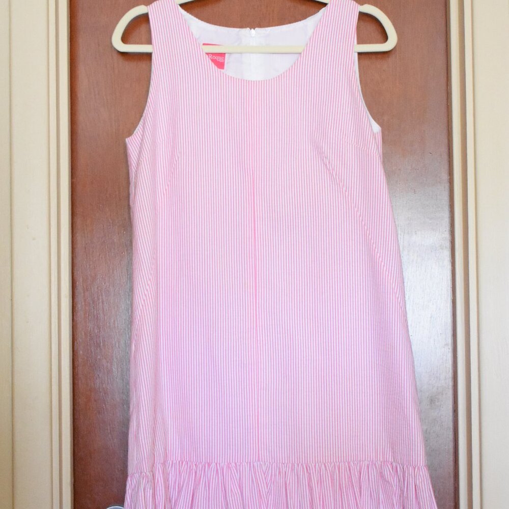 LaRoque Pink Striped Midi Dress